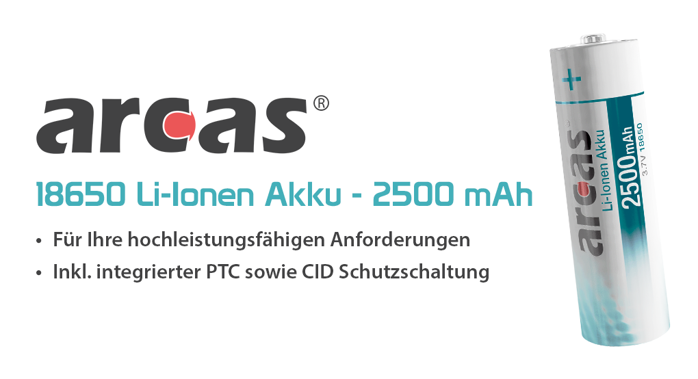 Arcas - 18650-accu-2500mAh - banner2